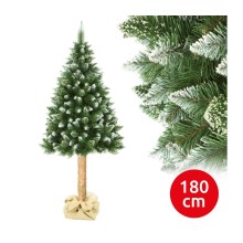 Рождественская елка со стволом из натурального дерева 180 см сосна