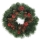 Рождественский венок CRYSTAL диаметр 45 см красный