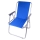 Розкладне кемпінгове крісло синій/матовий хром