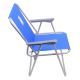 Розкладне кемпінгове крісло синій/матовий хром