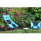 Розкладний кемпінговий стілець синій 63 см