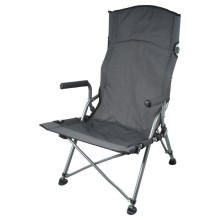 Розкладний кемпінговий стілець сірий