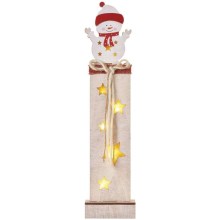 Різдвяна LED декорація 7xLED/2xAA сніговик