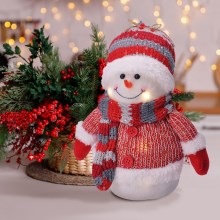 Різдвяна LED декорація LED/3xAA сніговик