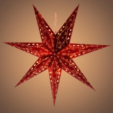 Різдвяна LED декорація LED/3xAA зірка червона