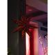 Різдвяна LED декорація LED/3xAA зірка червона