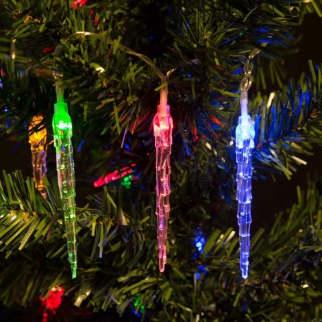 Різдвяна LED гірлянда 20xLED 2,25м кольорова бурулька