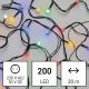 Різдвяна вулична світлодіодна гірлянда 200xLED/25м IP44 кольорова