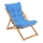 Садове лежак синій/бук