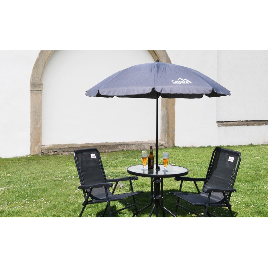 Садовий стіл діаметр 70 см чорний