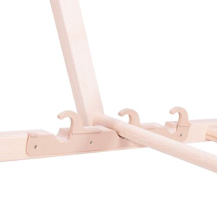 Садовый шезлонг зелёный/белый/бук