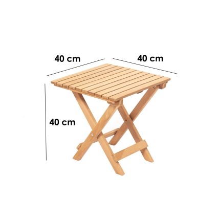 Садовый стол 40x40 см бук