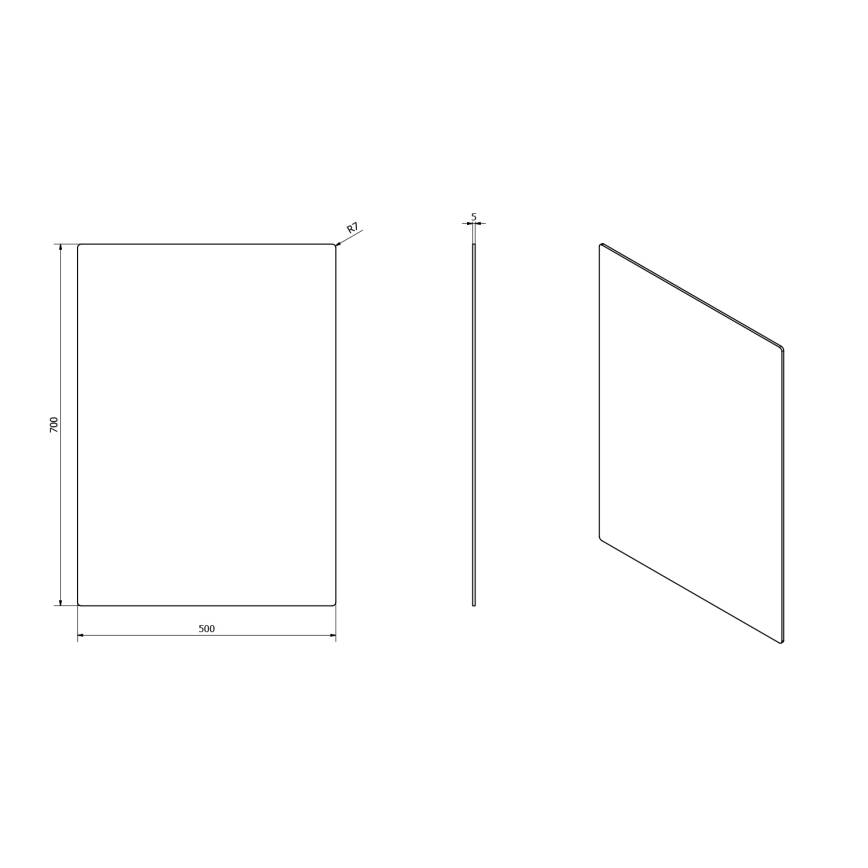 Сафо - Дзеркало ПЛЕЙН 50x70 см