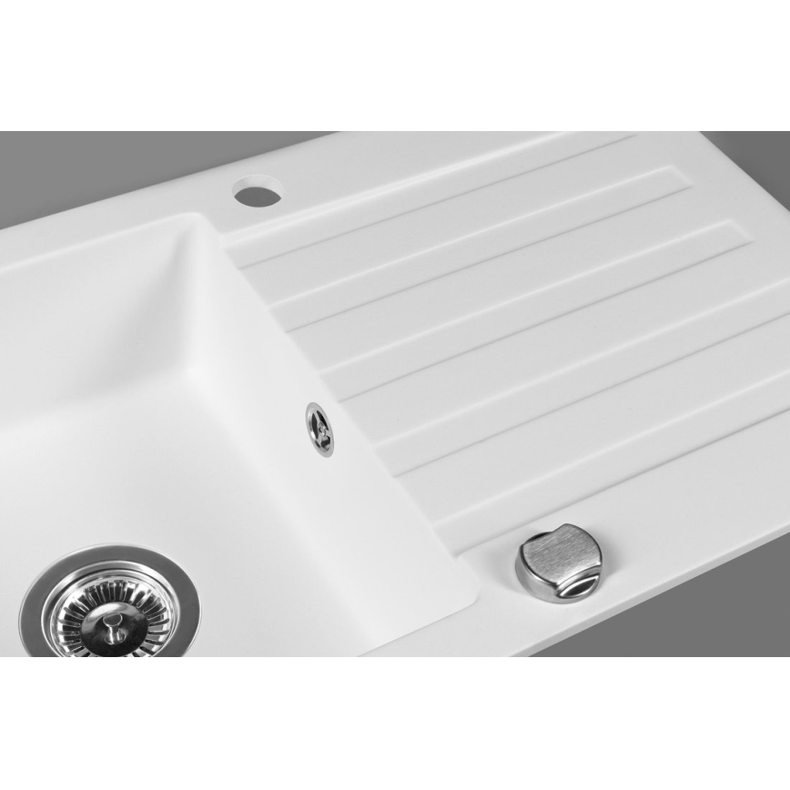 Сафо - Кухонна мийка 78x44 см граніт/біла