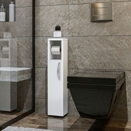 Шафка з тримачем туалетного паперу STAR 65x15 см білий