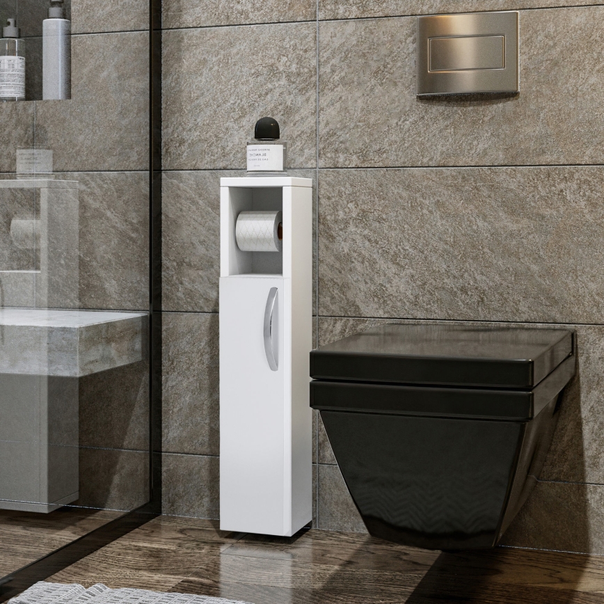 Шафка з тримачем туалетного паперу STAR 65x15 см білий