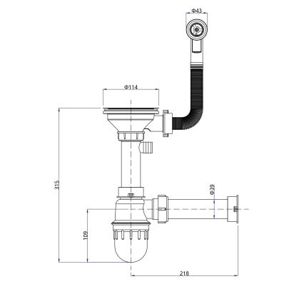 Самона - Кухонна мийка САМОНА 77x44 см граніт/бежевий