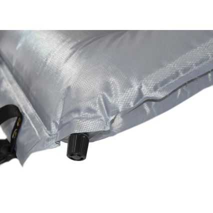 Самонадувающийся коврик c подушкой 180x66 см серый