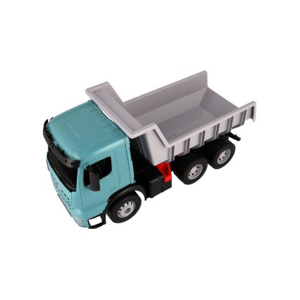 Самоскид Mercedes GIGA TRUCKS, 65 см, синьо-сірий