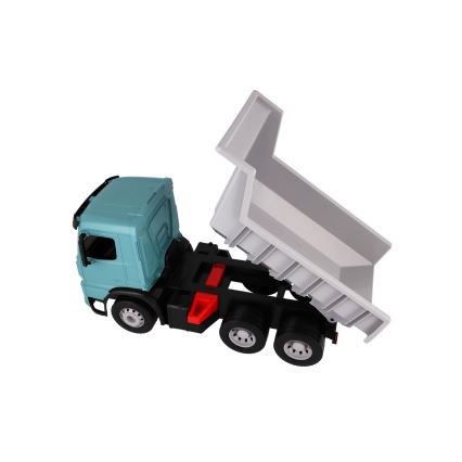 Самоскид Mercedes GIGA TRUCKS, 65 см, синьо-сірий