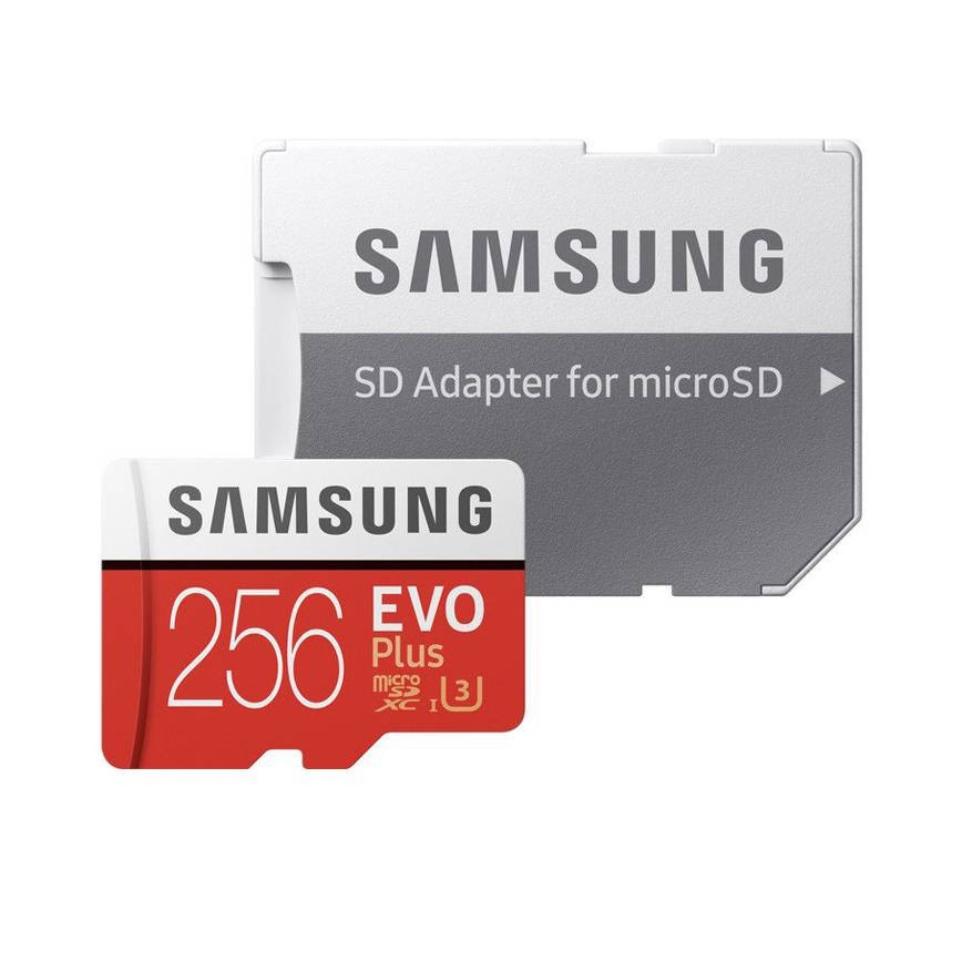 Samsung - Карта памяти MicroSDXC 256 ГБ EVO+ U3 100 Мб/сек + SD-адаптер