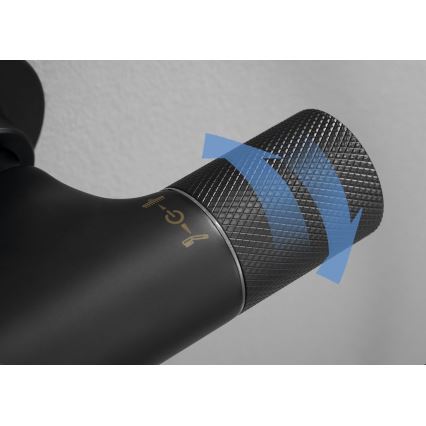 Сапхо - Душовий набір із змішувачем СОЛАРІС матово-чорний