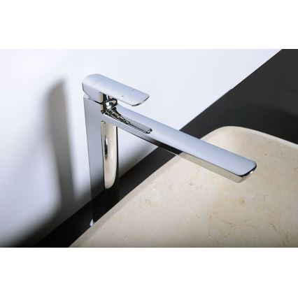 Сапхо - змішувач для умивальника МІКСОНА 29,8 см полірований хром