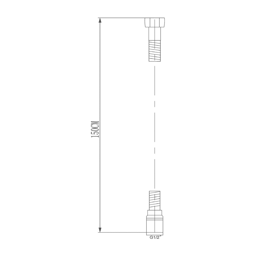 Sapho - Душовий шланг SOFTFLEX 150 см сріблястий