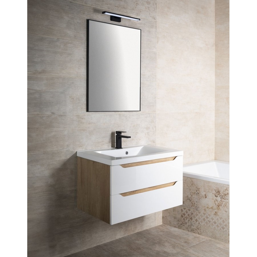 Sapho - Дзеркало в рамці AROWANA 50x80 матово-чорне