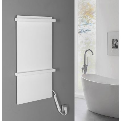 Sapho - электрический полотенцесушитель ELMIS, 120 Вт, 80×40 см, матовый белый