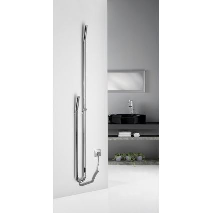 Sapho - Электрический полотенцесушитель с таймером DUOPASSO, 45 Вт, 170×12 см, глянцевый хром