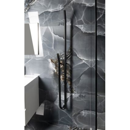 Sapho - Электрический полотенцесушитель с таймером DUOPASSO 45W 170x12 cm матовый чёрный