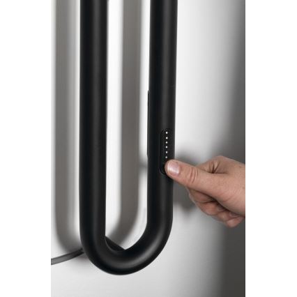 Sapho - Электрический полотенцесушитель с таймером DUOPASSO 45W 170x12 cm матовый чёрный