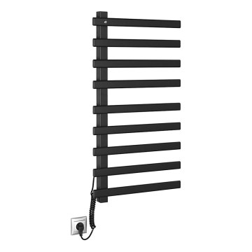 Sapho - Електрична рушникосушарка ELCOR 128 Вт 92x48 см матова чорна