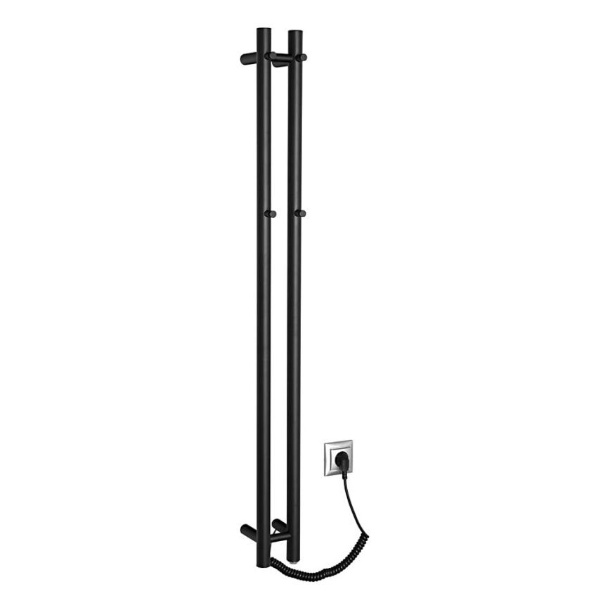 Sapho - Електрична рушникосушка PAPINADO 40W/230V 120 см матовий чорний