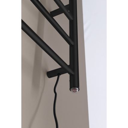 Sapho - Електрична рушникосушка REDONDO 130 Вт, 116x63 cm, матова чорна