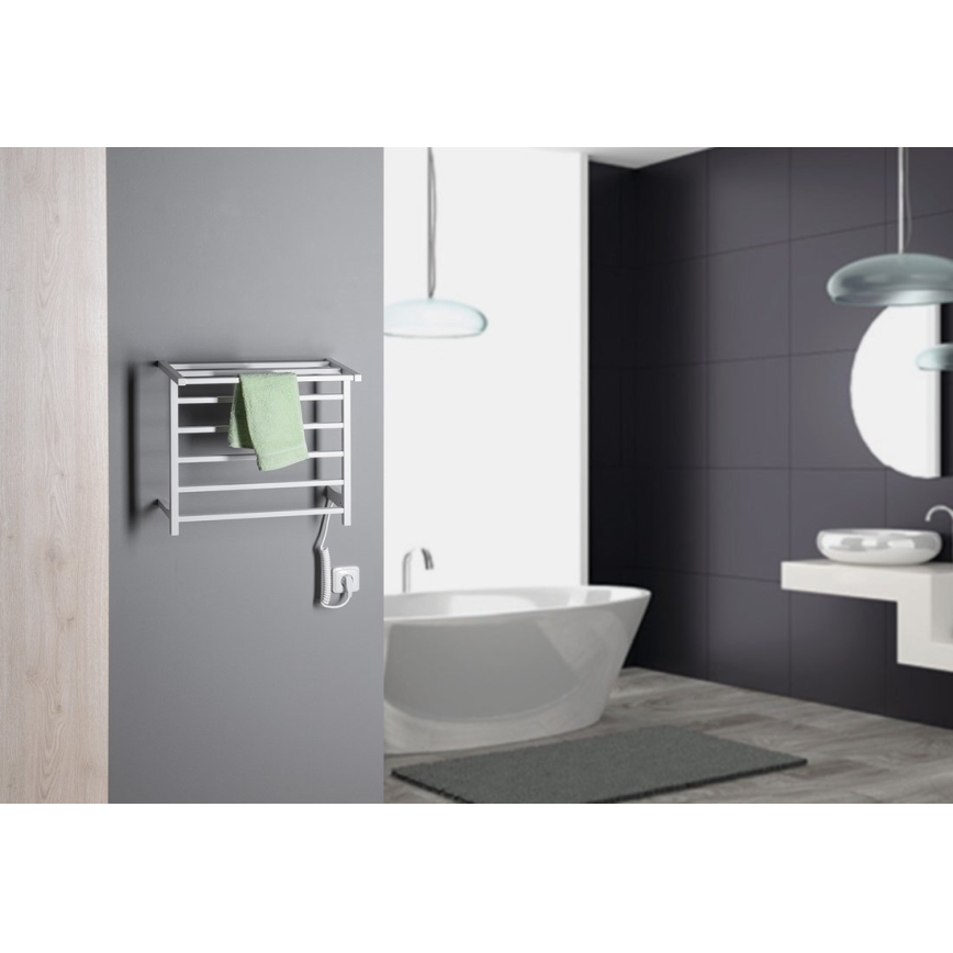 Sapho - Електрична сушарка для рушників ELZOR 60 Вт 47x50 см матова біла