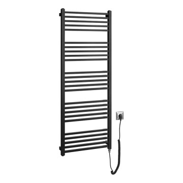 Sapho - Електрична сушарка для рушників METRO-E 500W 134x50 cm чорна матова