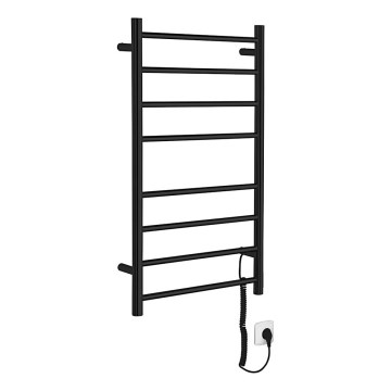 Sapho - Електрична сушарка для рушників REDONDO 75 Вт/230 В 50x90 см матова чорна