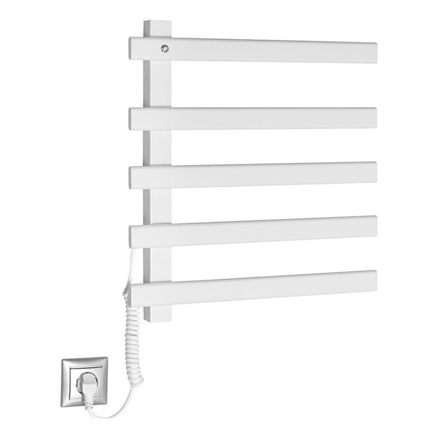 Sapho - Електрична рушникосушка ELCOR 63W/230V 52 см матовий білий лівий