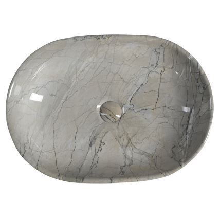 Sapho - Накладная раковина DALMA 59x42 см керамика/серый