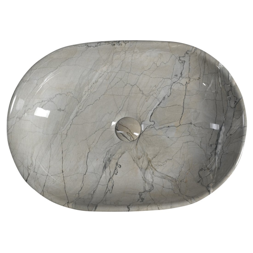 Sapho - Накладная раковина DALMA 59x42 см керамика/серый