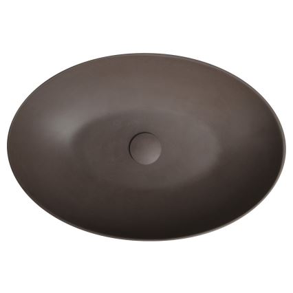 Sapho - Накладная раковина FORMIGO 60x40 см бетон/коричневый