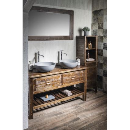 Sapho - накладная раковина FORMIGO Ø 39 см бетон/матовый серый