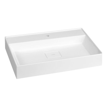 Sapho - Накладная раковина на столешницу GODIVA 68x44 cm мрамор/белый