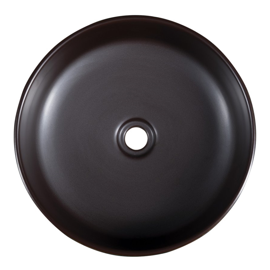 Sapho - Накладная раковина PRIORI, диаметр 41 см, коричневый/синий