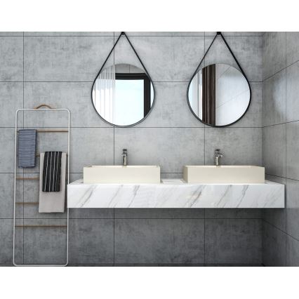 Sapho - Накладний умивальник на стільницю 58x36 см, бетон/бежевий