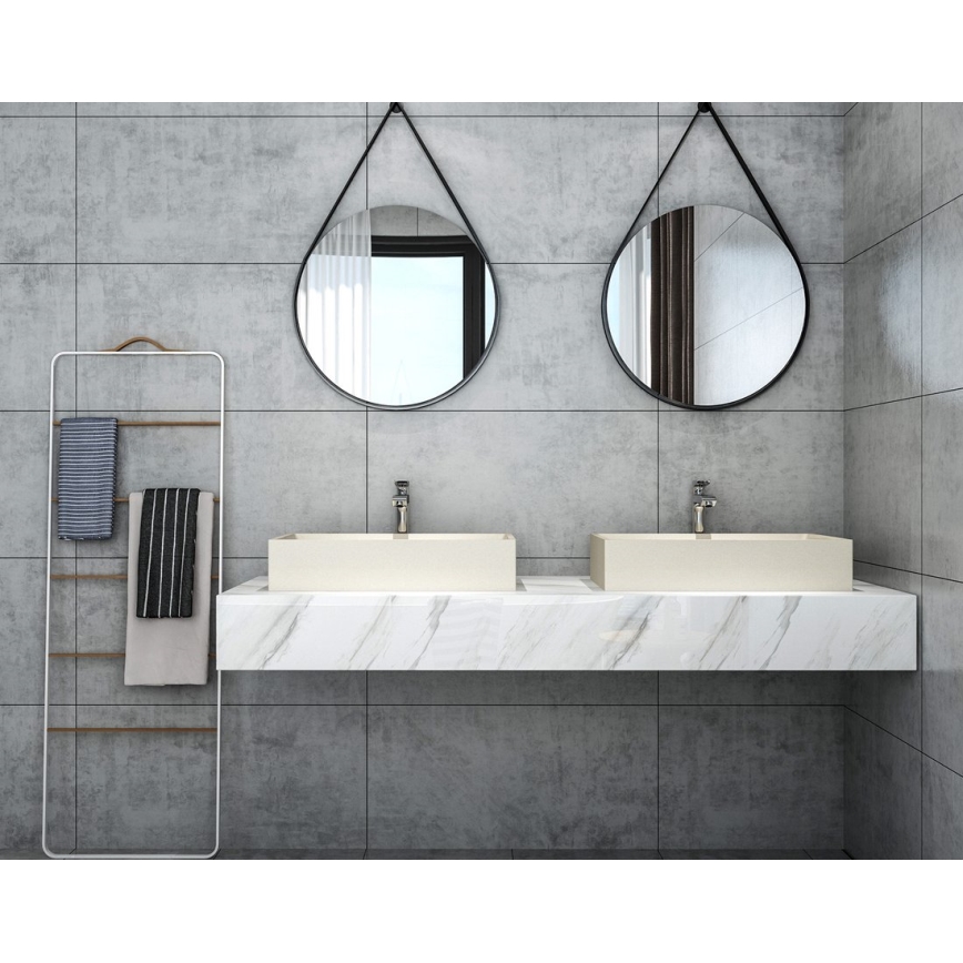 Sapho - Накладний умивальник на стільницю 58x36 см, бетон/бежевий