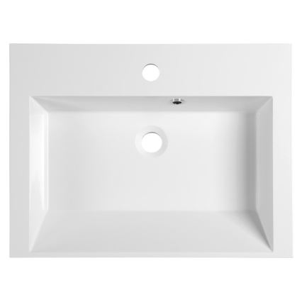 Sapho - Накладний умивальник на стільницю ORINOKO 60x45 см мармур/білий