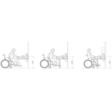 Sapho - Опорный поручень HELP PROGRAM 80x82 cm белый